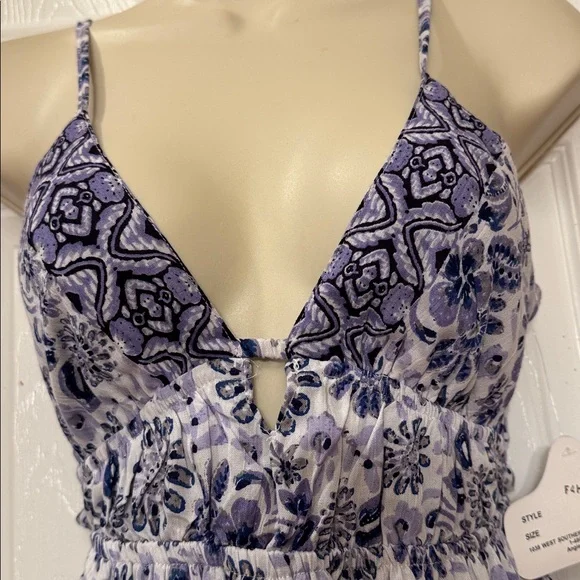 NWT Angie Lavender and Violet Floral Dress size S - Picture 8 of 9